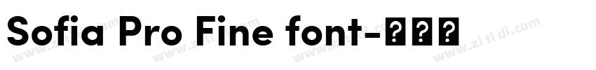 Sofia Pro Fine font字体转换